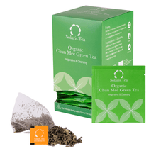 Laden Sie das Bild in den Galerie-Viewer, Chun Mee Green Tea Org. Enveloped Pyramid Teabags, 25x2g - Solaris Tea