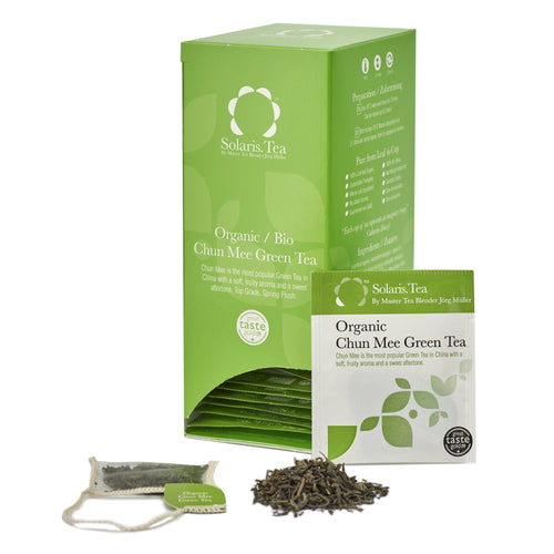 BIO Chun Mee Grüntee 40x1,5g biologisch abbaubare, genähte Teebeutel