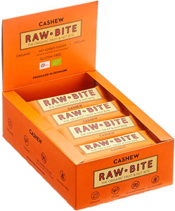 Raw Bite Bio Rohkost Riegel Cashew, 12 x 50 g