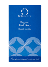 Laden Sie das Bild in den Galerie-Viewer, Earl Grey Org. Enveloped Pyramid Teabags, 25x2g - Solaris Tea
