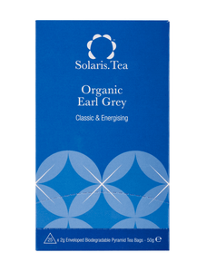 Earl Grey Org. Enveloped Pyramid Teabags, 25x2g - Solaris Tea