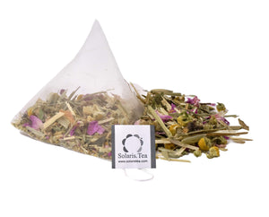 Solaris.Tea - Fresh Bloom - Soothe & Relax | Biologisch abbaubare Pyramiden-Teebeutel, 15x2g BIO