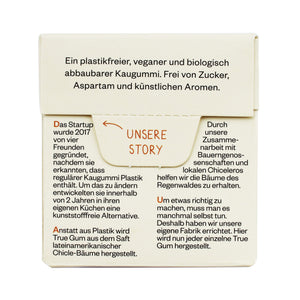 True Gum - Ingwer & Kurkuma | Plastikfreier Kaugummi | Biologisch Abbaubar | Vegan | 21 g