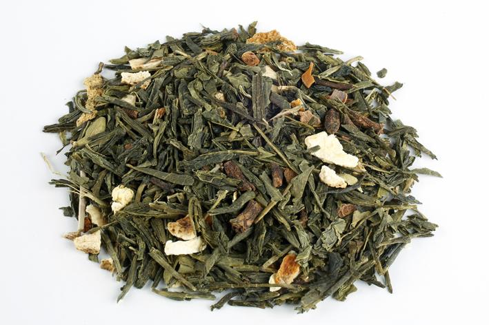 BIO Sencha Grüntee Chai Zylinder, lose Blätter 50g