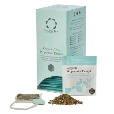 Solaris BIO Peppermint Delight Tee 40x2g Packung, genähter Teebeutel, loser Tee, Teekuvert