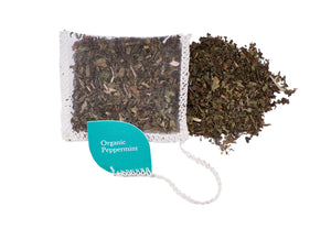BIO Peppermint 40x1,5g biologisch abbaubare, genähte Teebeutel
