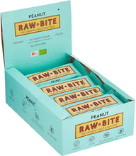 Laden Sie das Bild in den Galerie-Viewer, Raw Bite Bio Rohkost Riegel Peanut, 12 x 50 g