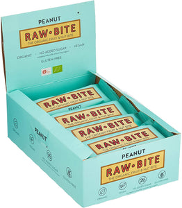 Raw Bite Bio Rohkost Riegel Peanut, 12 x 50 g