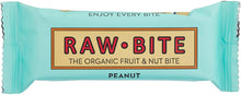 Laden Sie das Bild in den Galerie-Viewer, Raw Bite Bio Rohkost Riegel Peanut, 12 x 50 g