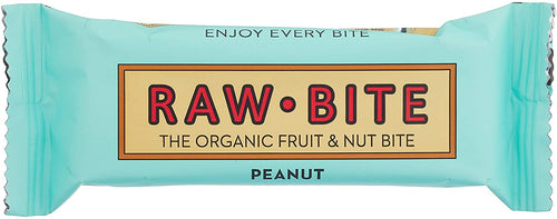 Raw Bite Bio Rohkost Riegel Peanut, 12 x 50 g