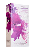 Laden Sie das Bild in den Galerie-Viewer, Solaris.Tea - Fresh Bloom - Soothe &amp; Relax | Biologisch abbaubare Pyramiden-Teebeutel, 15x2g BIO