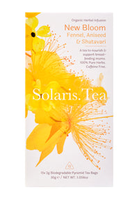 Solaris.Tea - New Bloom - Nourish & Support | Biologisch abbaubare Pyramiden- Teebeutel 15x2g BIO