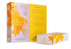 Solaris.Tea - New Bloom - Nourish & Support | Biologisch abbaubare Pyramiden- Teebeutel 15x2g BIO