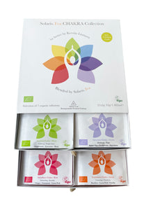 CHAKRA Collection Geschenkset - 21 biologisch abbaubare Pyramiden-Teebeutel (einzeln verpackt), 42g