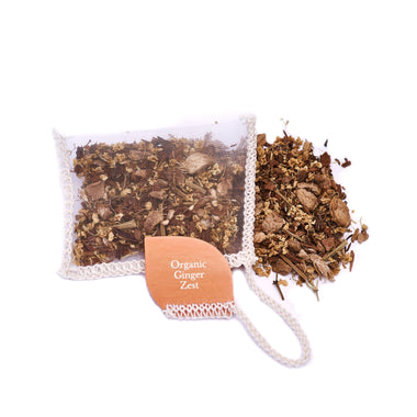 Solaris BIO Ginger Zest Tee genähter Teebeutel, loser Tee sichtbar