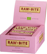 Laden Sie das Bild in den Galerie-Viewer, Raw Bite Bio Rohkost Protein Riegel, 12 x 50 g
