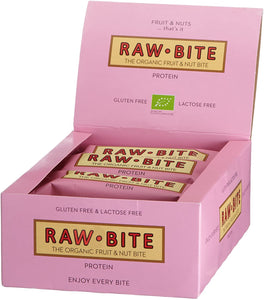 Raw Bite Bio Rohkost Protein Riegel, 12 x 50 g