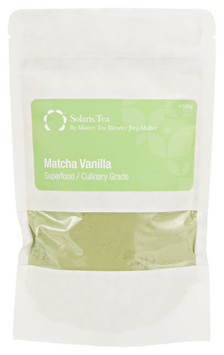 Matcha Vanilla BIO Grüntee zum Kochen, Backen und für Smoothies 100g